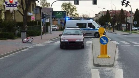 Biłgoraj: 11-latka wjechała rowerem na przejście, potrącił ją samochód
