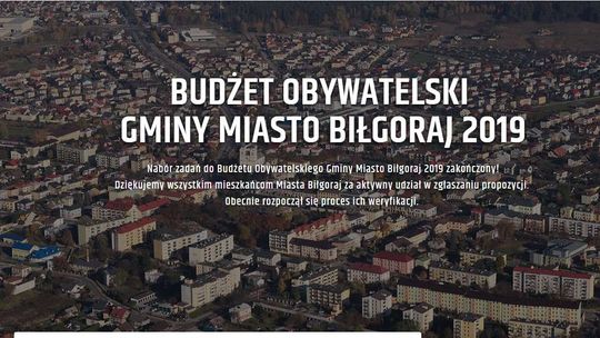 Biłgoraj chce inwestycji. 9 wniosków w budżecie obywatelskim