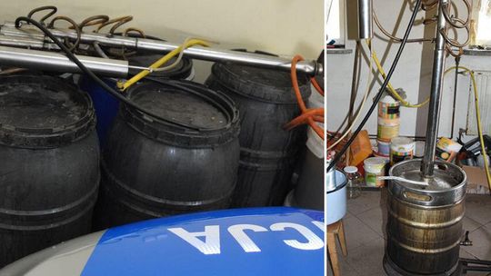 Bimbrownia w domu mieszkanki Radzynia Podlaskiego