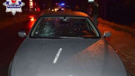 BMW potrąciło pijanego pieszego