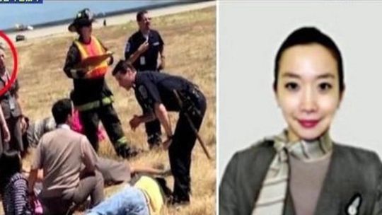 Bohaterska stewardessa wynosiła ludzi z płonącego wraku (wideo)