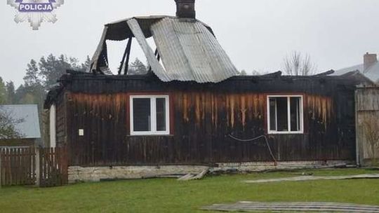 Brodziaki: 62-latek zginął w pożarze domu