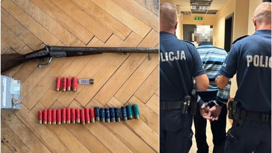 Broń i amunicja w domu 69-latka. Nie miał pozwolenia
