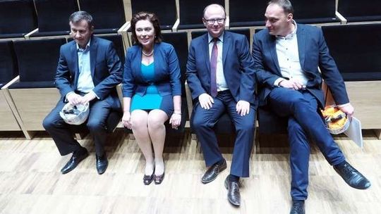 Budowa Centrum Spotkania Kultur. Postęp prac oglądała marszałek Sejmu