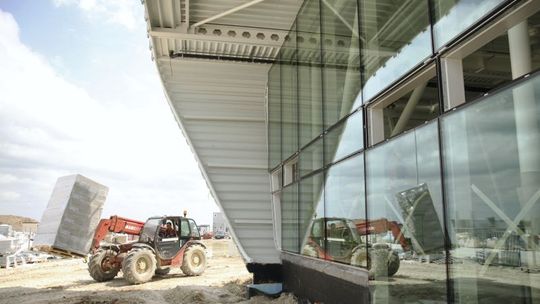 Budowa terminalu lotniska w Świdniku (zdjęcia)