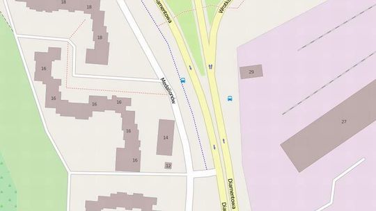 Budują światła na skrzyżowaniu Diamentowej i Medalionów. Wyjedziesz w lewo