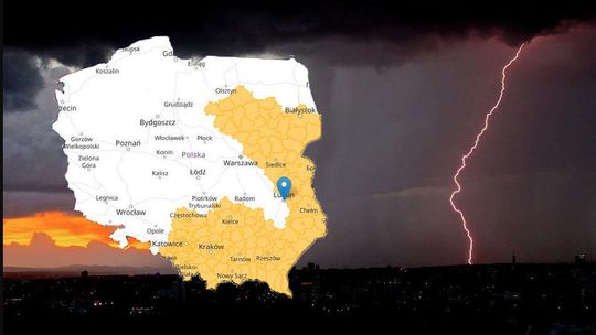Burze z gradem nad częścią woj. lubelskiego. Prognoza pogody na piątek