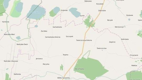 Bus dachował, kierowca był pijany. Chciał ominąć belkę słomy