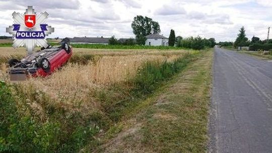 Bystrzejowice Drugie: Dachowanie po alkoholu
