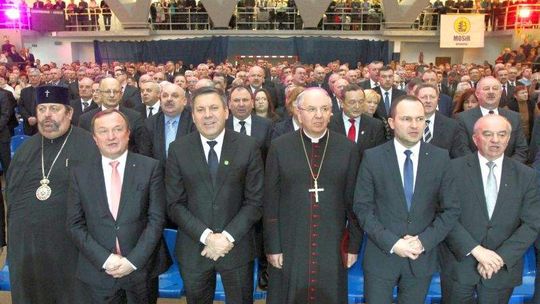 Cała hala działaczy PSL. Opłatek ludowy w Lublinie (zdjęcia, wideo)