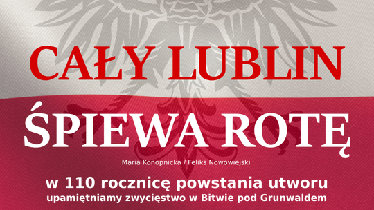 Cały Lublin śpiewa rotę przed Zamkiem Lubelskim