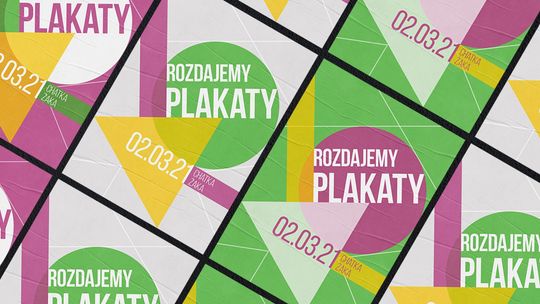 Chatka Żaka rozdaje plakaty