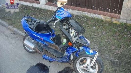 Chciał kupić skuter. Jazda próbna zakończyła się w szpitalu