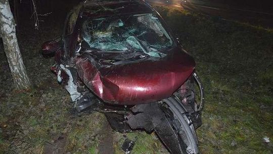 Chciał ominąć sarnę. Dwie osoby w szpitalu [zdjęcia]