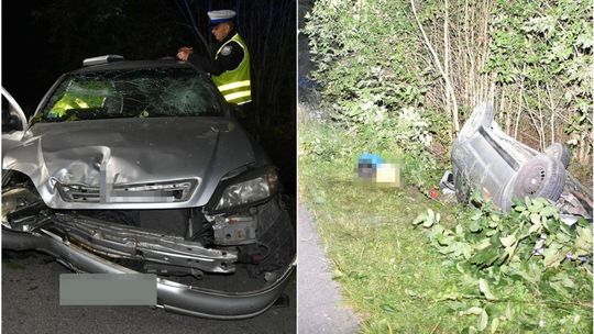 Chciała ominąć sarnę, ale przez to dachowała autem