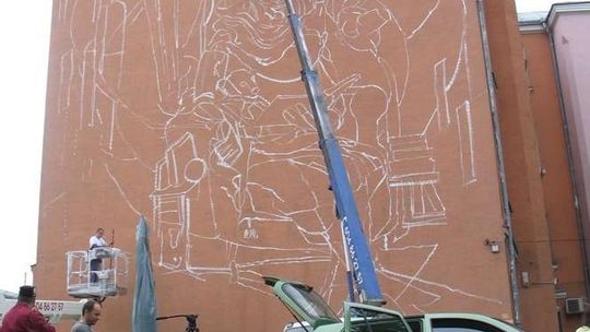 Chełm: Mural powstaje przy ul. Lubelskiej