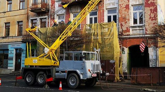 Chełm: Remontują balkony kamienicy Icka Sztula