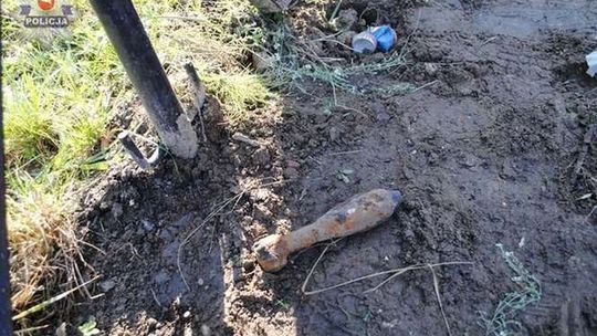 Chełm: Robotnicy wykopali granat moździerzowy