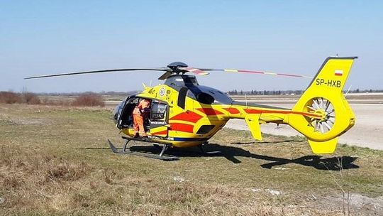 Chełm. Wypadek z piłą. Rannego zabrał śmigłowiec