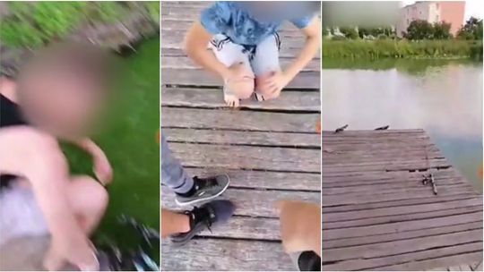 Chłopiec pojechał na ryby, został poniżony przez trzech nastolatków. Wszystko zostało nagrane