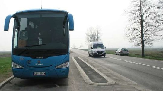 Chmura dymu z autobusu Lublin - Kraków. Przyjechała straż pożarna