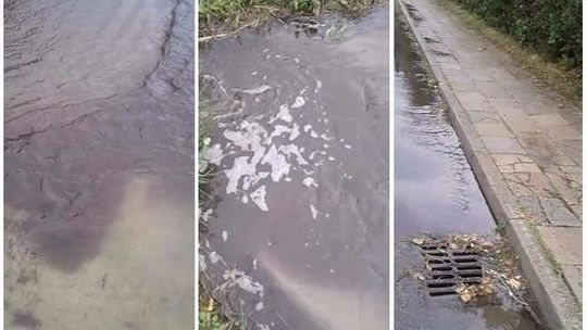 Ciemna plama na jeziorze Firlej. Skąd się wzięły ścieki? Urzędnik: "To nic nadzwyczajnego"