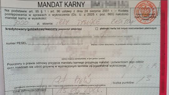Mandat policja Chełm