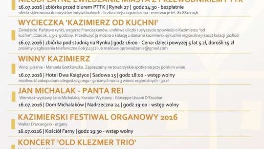 Co w weekend w Kazimierzu? Lista imprez