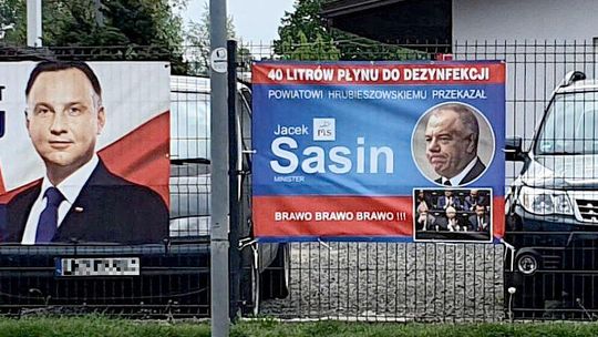 Co wicepremier Sasin przywiózł do Hrubieszowa