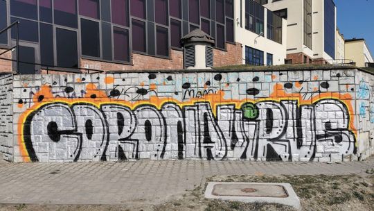 „Coronavirus” na Politechnice Lubelskiej. Graffiti na razie tu zostanie