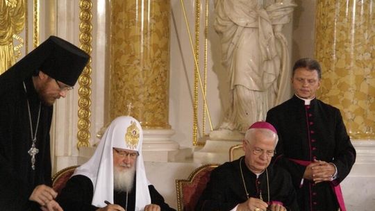 Cyryl I i abp Józef Michalik podpisali dokument wzywający do pojednania Polaków i Rosjan