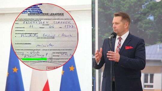 Czarnek odpowiada Mazurek, publikując zaświadczenie od lekarza. "Zdrowy – słuch prawidłowy!"