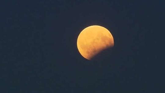 Częściowe zaćmienie Księżyca. Zobacz, jak wyglądało