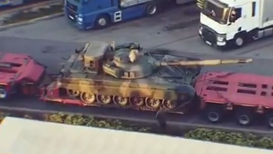 Czołgi przyjechały do Lublina [wideo]