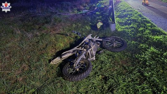 Czołowe zderzenie dwóch crossów. 14- i 15-latek trafili do szpitala
