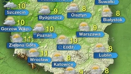 Czwartek pochmurny w całym kraju. Możliwe przejaśnienia