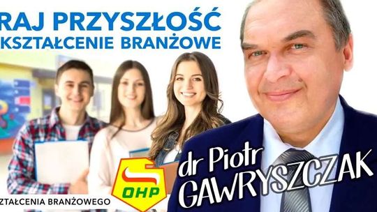 Czy to ulotka wyborcza radnego PiS? W taki sposób OHP promuje szkolnictwo zawodowe