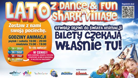 „Dance and Fun” w Shark Village – weekendowe animacje pełne przygód i atrakcji dla najmłodszych