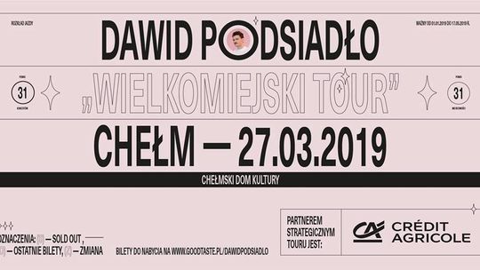 Dawid Podsiadło wystąpi w Chełmie