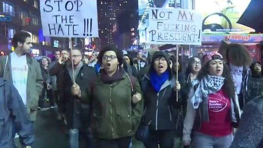 Demonstracje przeciwko Trumpowi w Nowym Jorku. 16 osób aresztowanych