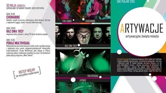 Dni Puław i Festiwal Artywacje: koncerty, warsztaty, wystawy (program)