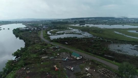 Do 23 osób wzrosła liczba ofiar powodzi na Syberii. Nagranie z lotu ptaka ukazuje ogrom zniszczeń