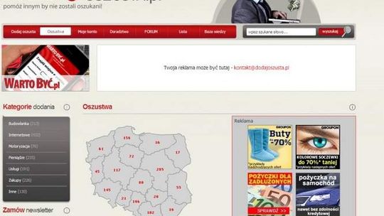 Dodajoszusta.pl - donosicielstwo kwitnie w internecie