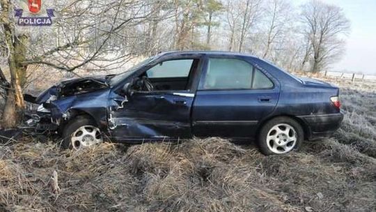 Doprowadził do wypadku i uciekł. Znaleźli go policjanci
