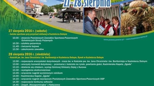 Dożynki Powiatowe w Kazimierzu Dolnym 2016