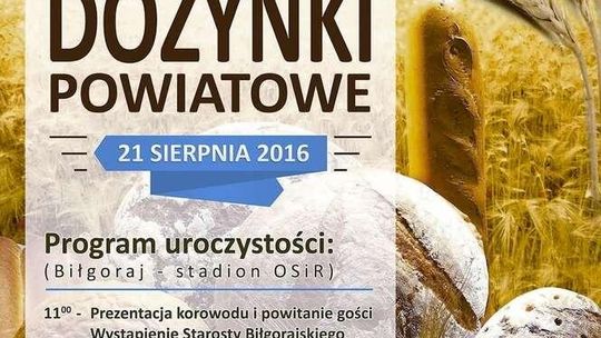 Dożynki powiatu biłgorajskiego - program