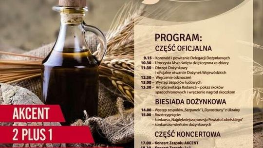 Dożynki Wojewódzkie 2016 w Radawcu. Program