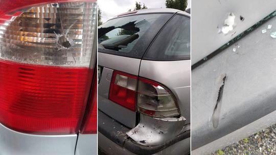 Dramatyczny pościg za saabem. Policjanci strzelali do auta. Jechały nim dzieci [foto]