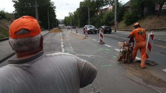 Droga Męczenników Majdanka węższa. Dwoma pasami przez 1,5 miesiąca