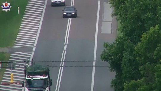 Dron pomaga policji walczyć z piratami drogowymi